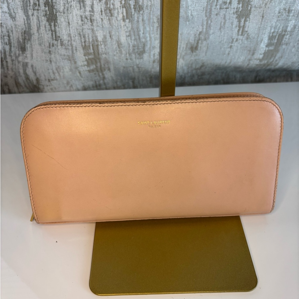 Saint Laurent Blush Leather Wallet